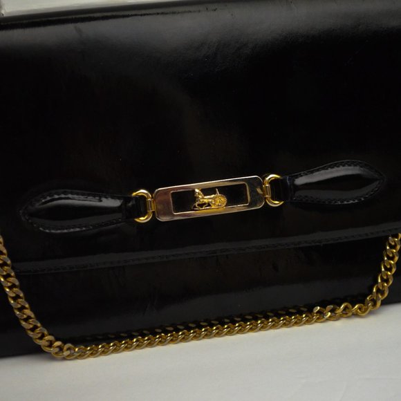 Vintage Celine Paris Leather Clutch W/Chain Strap " Stunning!" 🔥 - Picture 2 of 7